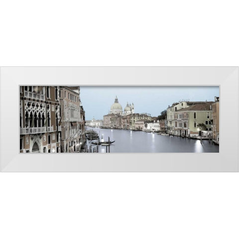 Evening on the Grand Canal White Modern Wood Framed Art Print by Blaustein, Alan