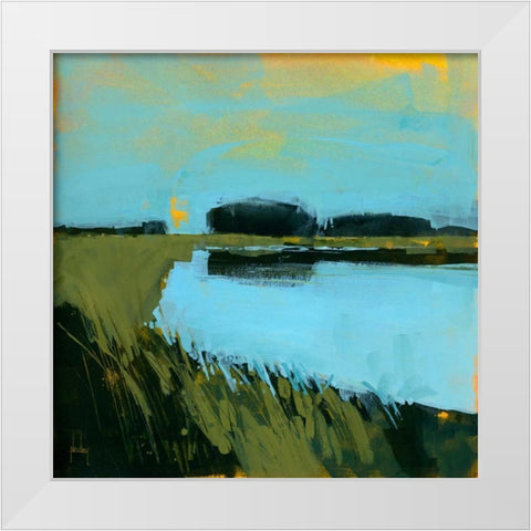 Still Waters White Modern Wood Framed Art Print by Bailey, Paul