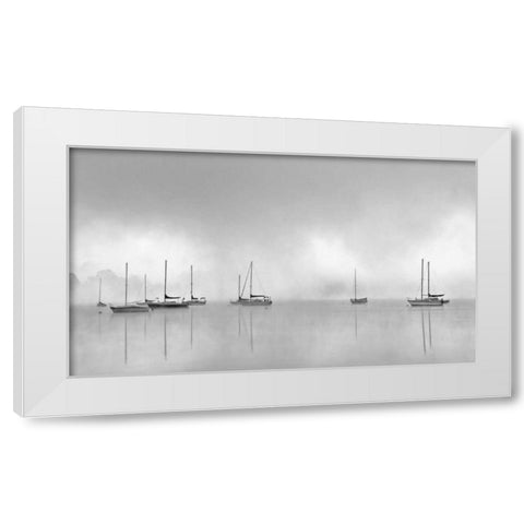 Hoist the Sails White Modern Wood Framed Art Print by Bell, Nicholas