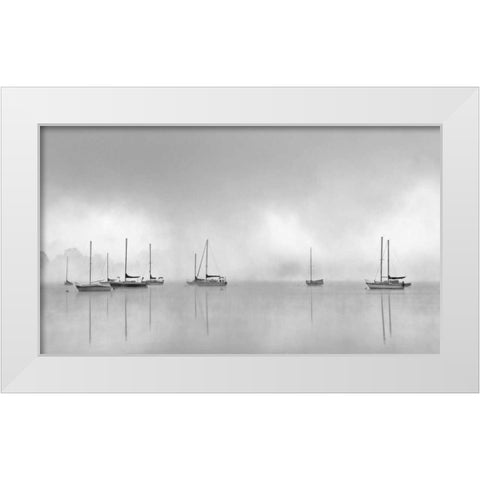 Hoist the Sails White Modern Wood Framed Art Print by Bell, Nicholas