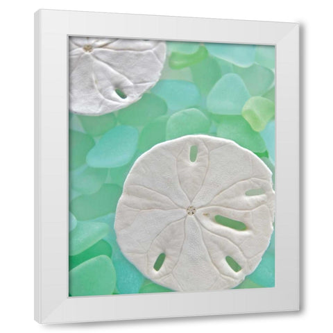 Seaglass 5 White Modern Wood Framed Art Print by Blaustein, Alan