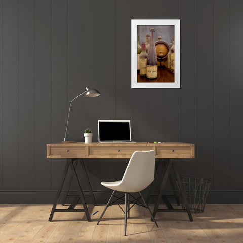 Antico Cantina Vin Santo White Modern Wood Framed Art Print by Blaustein, Alan