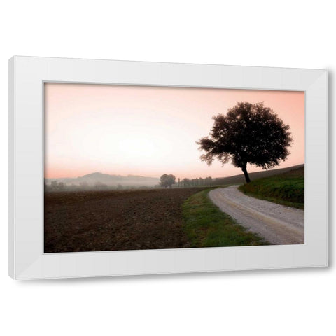 Toscana Valle No.1 White Modern Wood Framed Art Print by Blaustein, Alan