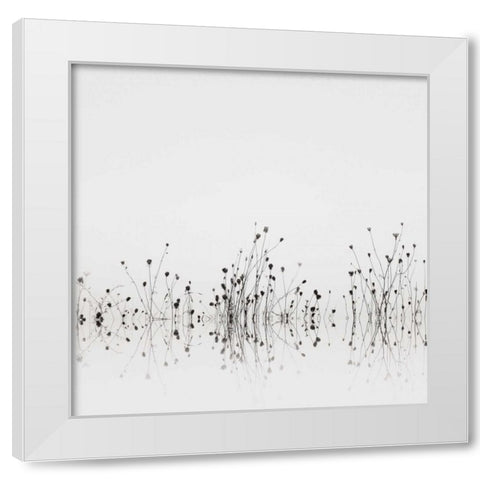 Reflections White Modern Wood Framed Art Print by Bell, Nicholas