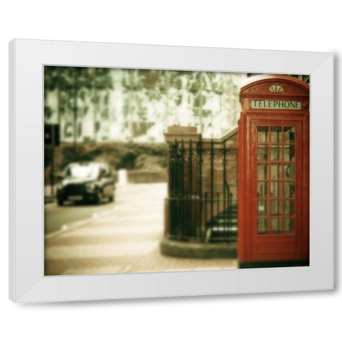 Mile End White Modern Wood Framed Art Print by Bevan, Keri