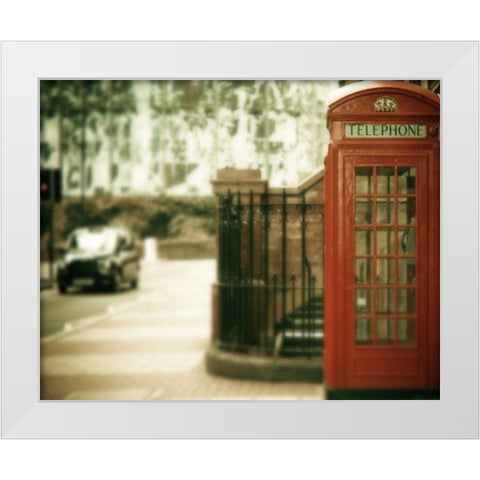 Mile End White Modern Wood Framed Art Print by Bevan, Keri