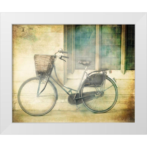 Ride Away White Modern Wood Framed Art Print by Bevan, Keri