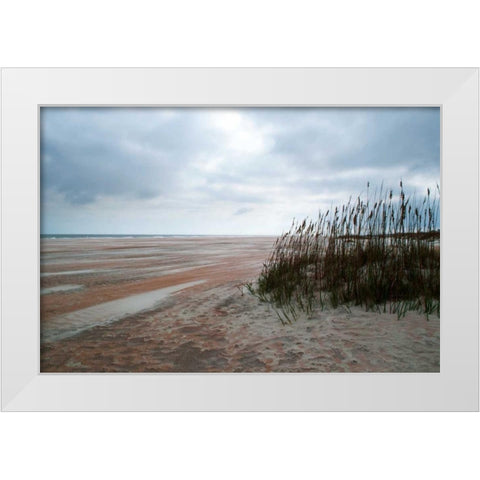 Sand Dunes II White Modern Wood Framed Art Print by Burdick, Chuck