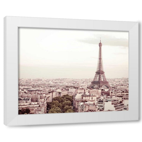 De Bon Matin White Modern Wood Framed Art Print by Bevan, Keri