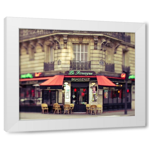 Paris La Rouerge White Modern Wood Framed Art Print by Bevan, Keri