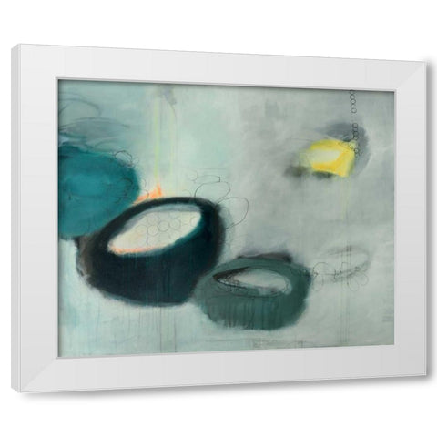 Emptiness White Modern Wood Framed Art Print by Brix, Sidsel