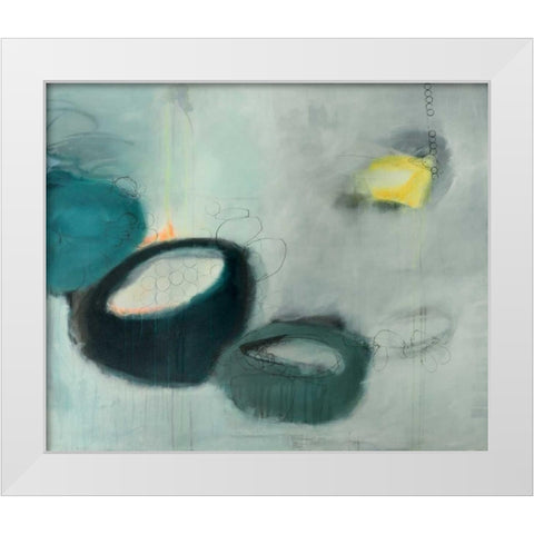 Emptiness White Modern Wood Framed Art Print by Brix, Sidsel