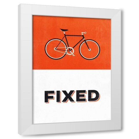 Fixed White Modern Wood Framed Art Print by Beer, Hannes