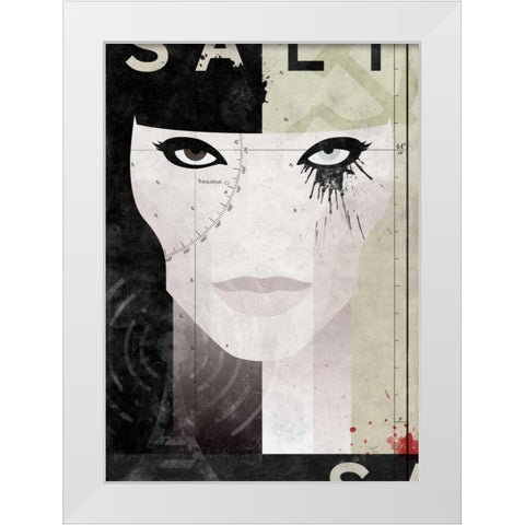 Salt White Modern Wood Framed Art Print by Beer, Hannes