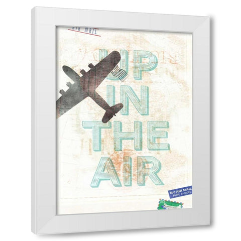Up in the Air White Modern Wood Framed Art Print by Beer, Hannes