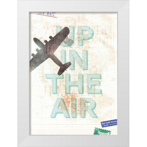 Up in the Air White Modern Wood Framed Art Print by Beer, Hannes