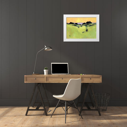 Daybreak White Modern Wood Framed Art Print by Bailey, Paul
