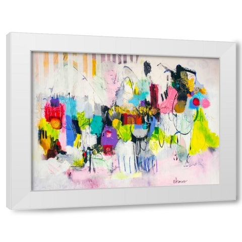 Lost in Oklahoma White Modern Wood Framed Art Print by Brown, Cynthia Anne