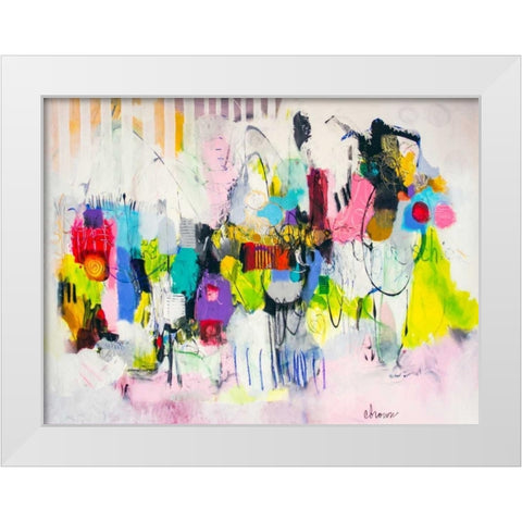 Lost in Oklahoma White Modern Wood Framed Art Print by Brown, Cynthia Anne