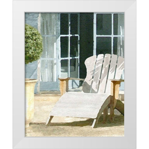 Finnegan Point 2 White Modern Wood Framed Art Print by Bay, Noah