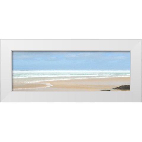 Open Sea White Modern Wood Framed Art Print by Bay, Noah