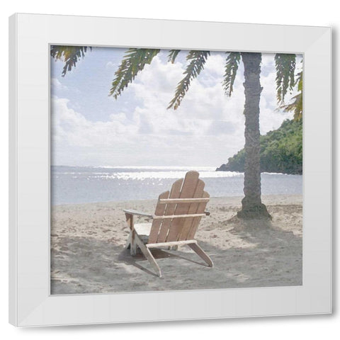 Carribean Dream White Modern Wood Framed Art Print by Bay, Noah