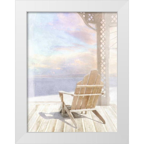The Golden Hour White Modern Wood Framed Art Print by Bay, Noah
