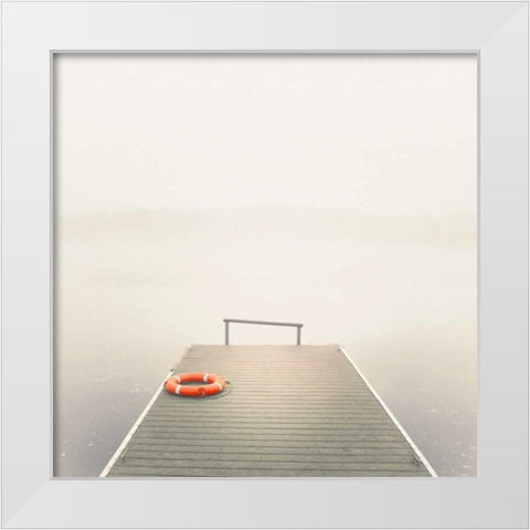 Ethereal Summer White Modern Wood Framed Art Print by Bell, Nicholas