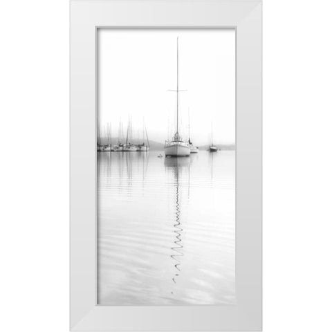 Nautical No. 5 White Modern Wood Framed Art Print by Bell, Nicholas