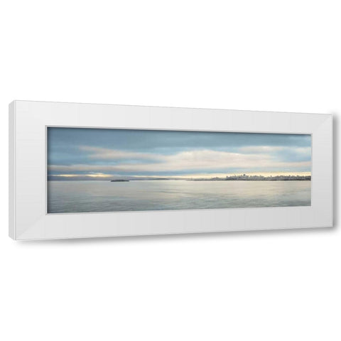 Morning Vista across the Bay White Modern Wood Framed Art Print by Blaustein, Alan