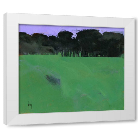 Dark Grove White Modern Wood Framed Art Print by Bailey, Paul