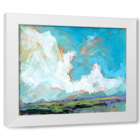 Sky Four-Massif White Modern Wood Framed Art Print by Bailey, Paul