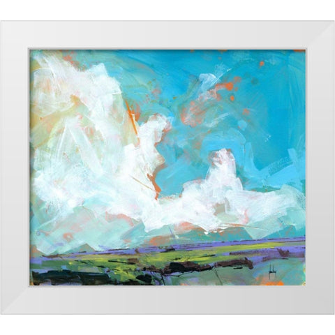 Sky Four-Massif White Modern Wood Framed Art Print by Bailey, Paul