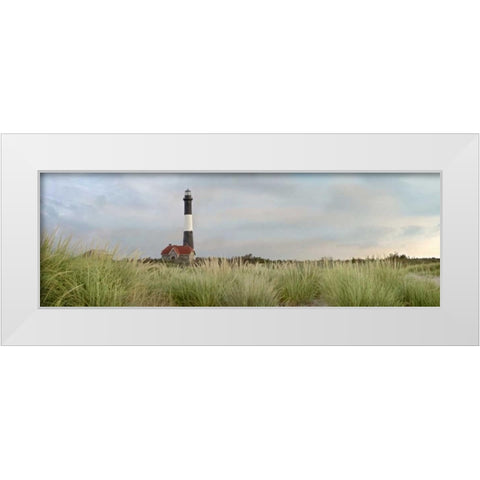 Island Lighthouse No. 1 White Modern Wood Framed Art Print by Blaustein, Alan