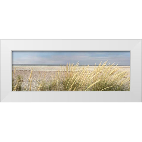 Island Sand Dunes White Modern Wood Framed Art Print by Blaustein, Alan