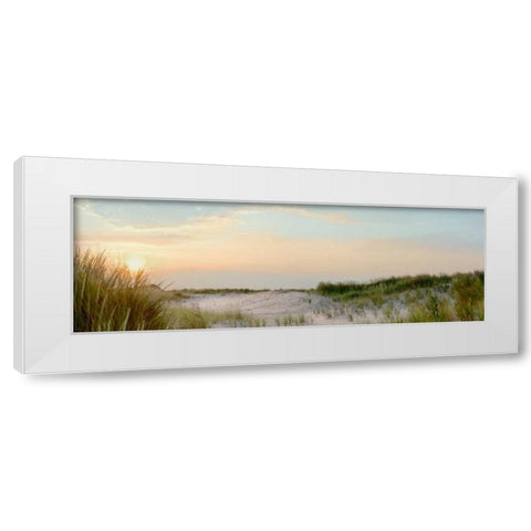 Island Sand Dunes Sunrise No. 1 White Modern Wood Framed Art Print by Blaustein, Alan