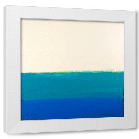 Above and Below White Modern Wood Framed Art Print by Bishop, Don