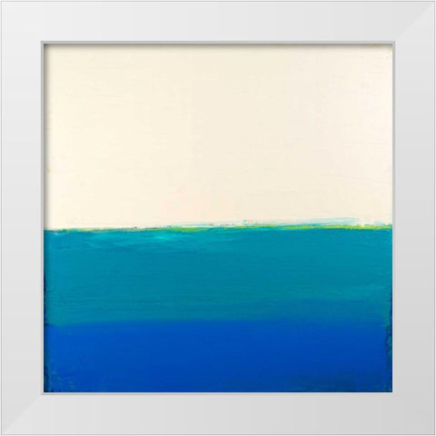 Above and Below White Modern Wood Framed Art Print by Bishop, Don