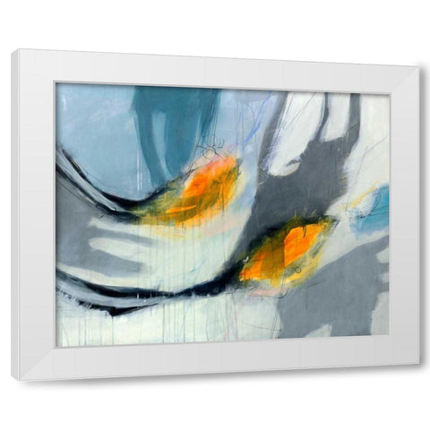 Avalanche White Modern Wood Framed Art Print by Brix, Sidsel