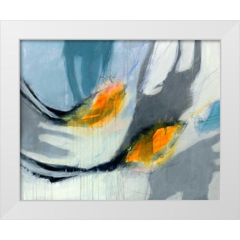 Avalanche White Modern Wood Framed Art Print by Brix, Sidsel