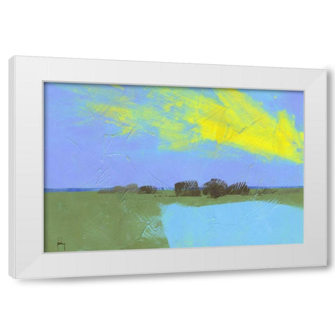 Decoy Pond White Modern Wood Framed Art Print by Bailey, Paul