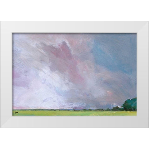 Sky Six Temperance White Modern Wood Framed Art Print by Bailey, Paul