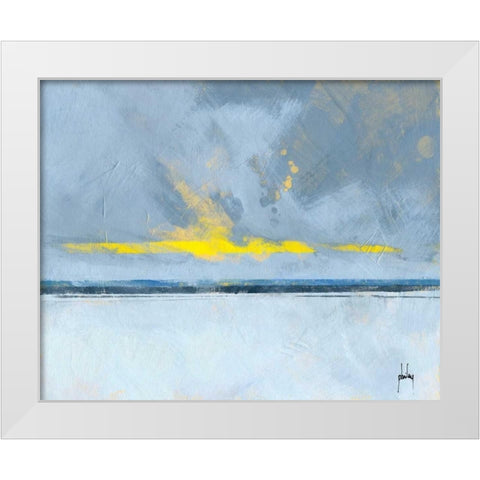 Winter Solace White Modern Wood Framed Art Print by Bailey, Paul