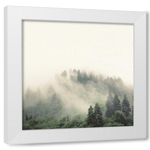Smoky Mountains White Modern Wood Framed Art Print by Bell, Nicholas