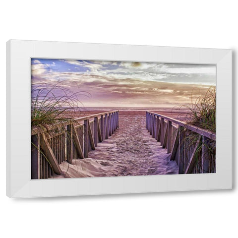 Entry White Modern Wood Framed Art Print by Burdick, Chuck