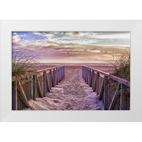 Entry White Modern Wood Framed Art Print by Burdick, Chuck