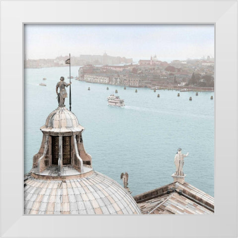 San Giorgio Maggiore Duomo White Modern Wood Framed Art Print by Blaustein, Alan