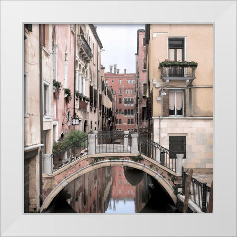 Piccolo Ponte White Modern Wood Framed Art Print by Blaustein, Alan