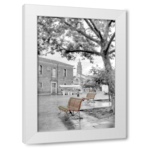Campo Santa Margherita #1 White Modern Wood Framed Art Print by Blaustein, Alan