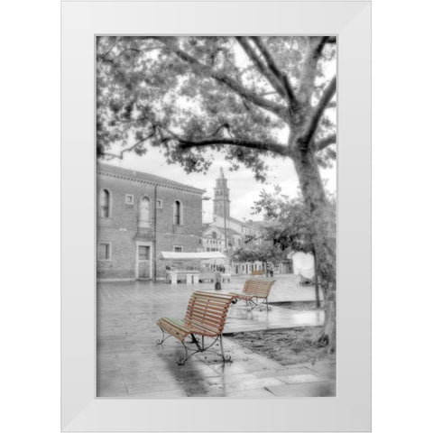 Campo Santa Margherita #1 White Modern Wood Framed Art Print by Blaustein, Alan